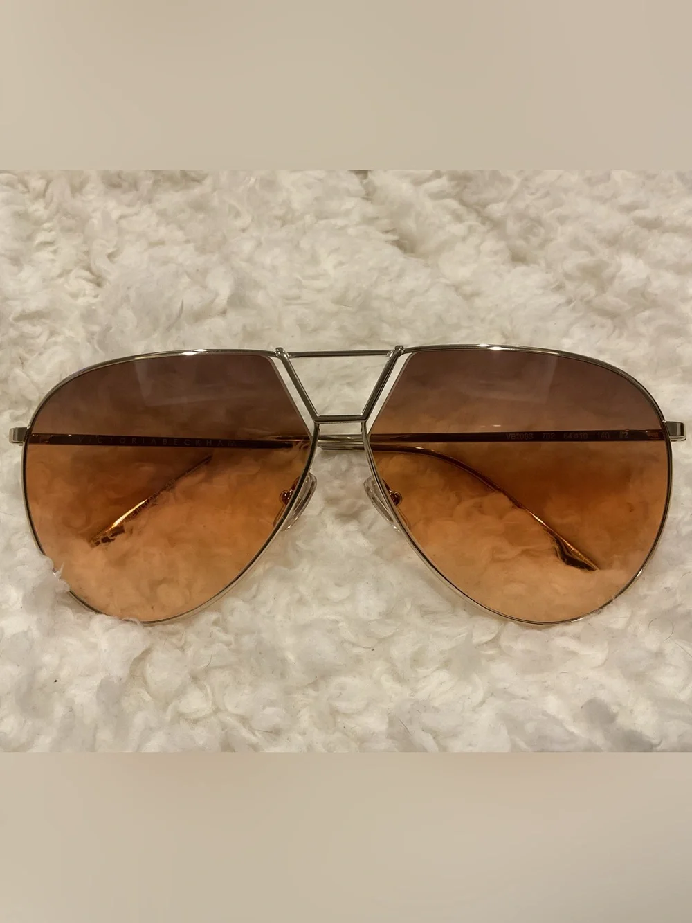 Victoria Beckham Women’s Gold Aviator Sunglasses